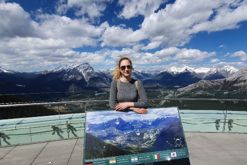 Patrycja Rusek in Banff National Park 